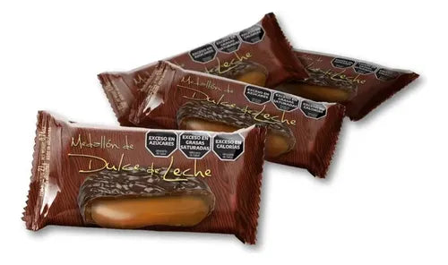 Felfort Medallón – Chocolate Bite Filled with Dulce de Leche – 20u. 420g / 0.92lb