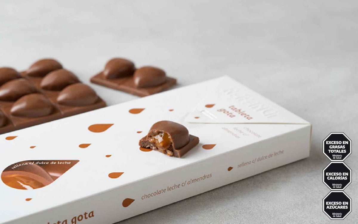 Rapanui Mini Gota - Almond and Dulce de Leche Chocolate Bar (50g)
