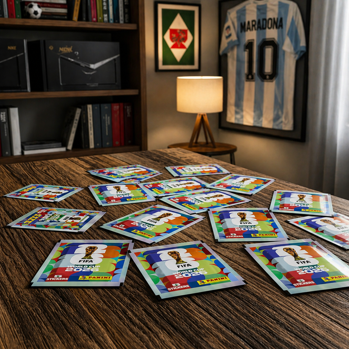 Panini FIFA World Cup Sticker Album + 10 Packs – Argentina Soccer Collectors Edition