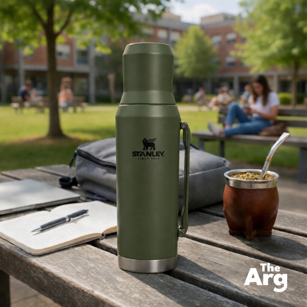 Stanley Ideal Green Thermos 1.2L | Vacuum Insulated