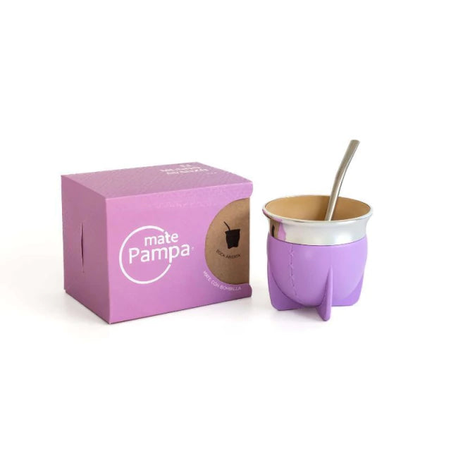 Mate Pampa Uruguayo Camionero Thermal Mate Cup with Bombilla (Stainless Steel Straw)