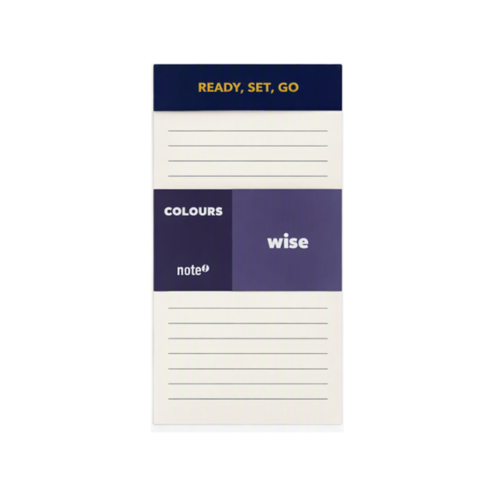 Bloco de Notas Pautado Colours Wise Note!