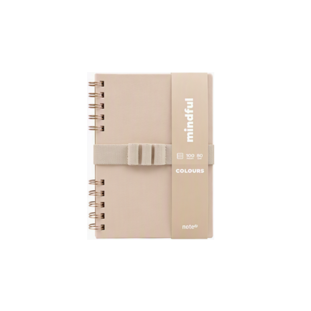 Caderno Espiral A5 com Elástico Pautado Colours Mindful Note!