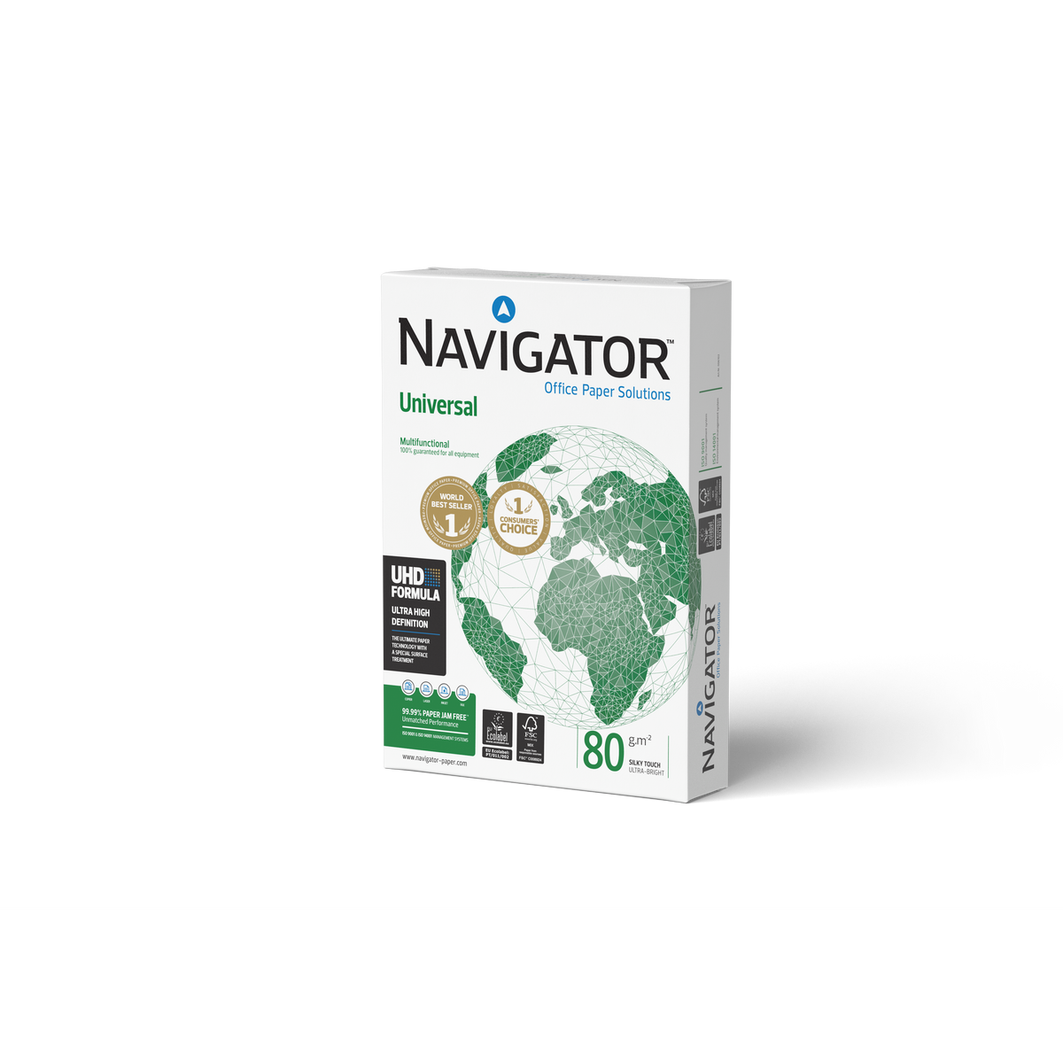 Resma de Papel de Impressão A4 500 Folhas 80g/m2 Navigator