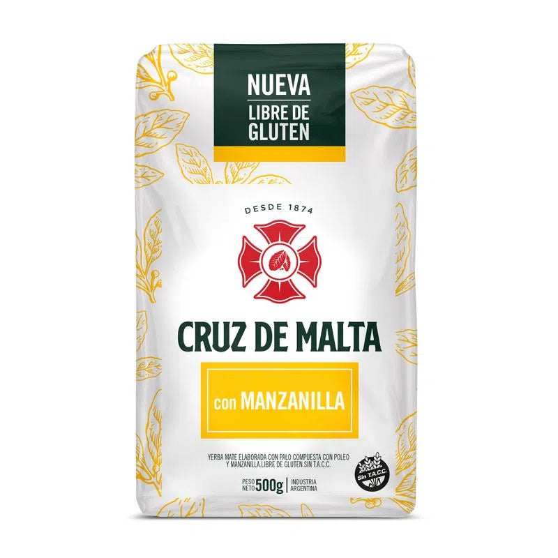 Cruz de Malta Yerba Mate with Chamomile 500g | Argentine Mate Tea