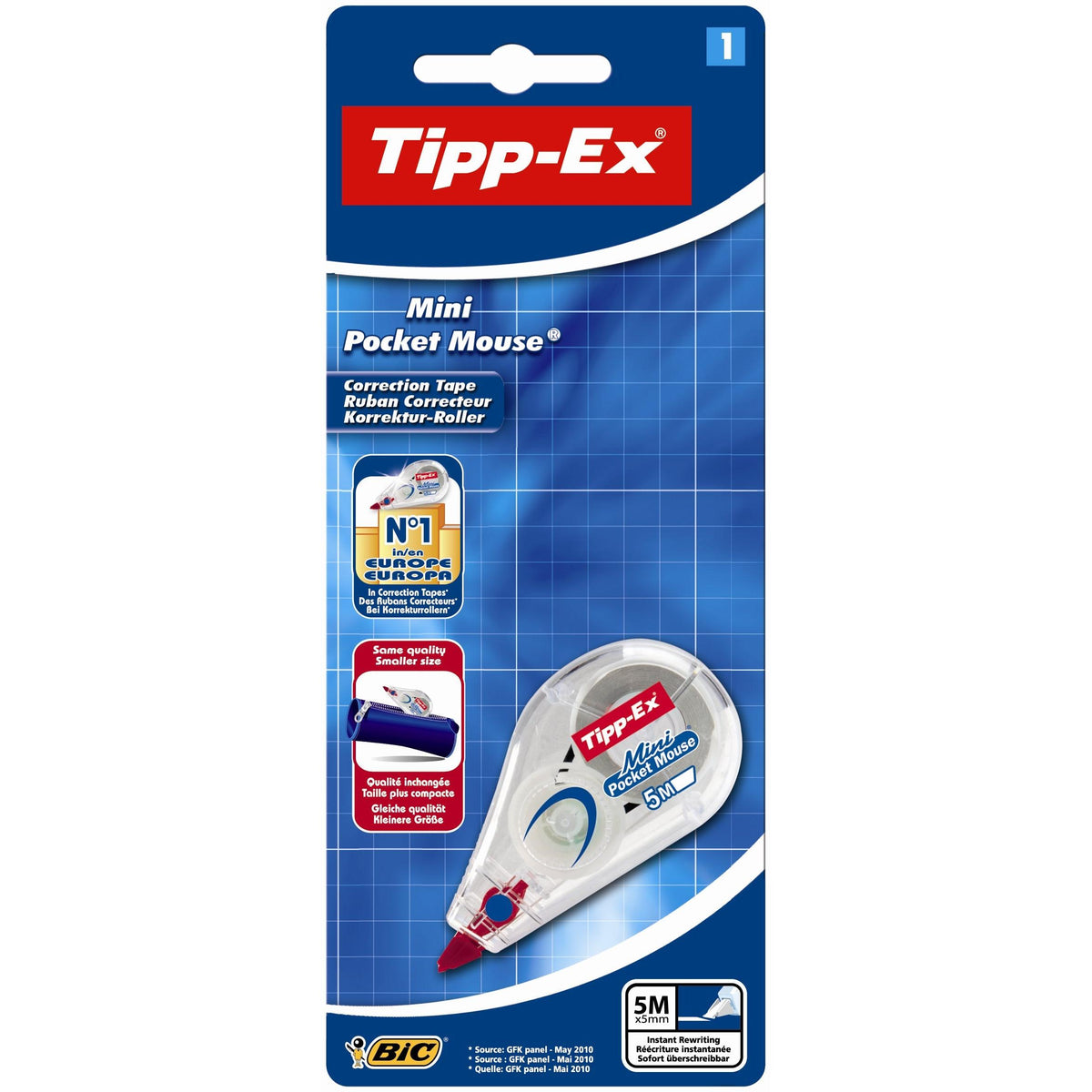 Fita Corretora Mini Pocket Mouse 5mmx5m Tipp-Ex
