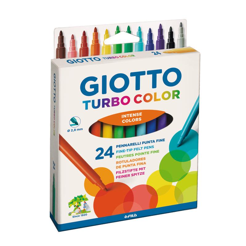 Marcadores de Colorir Turbo Color 24 Unidades Giotto
