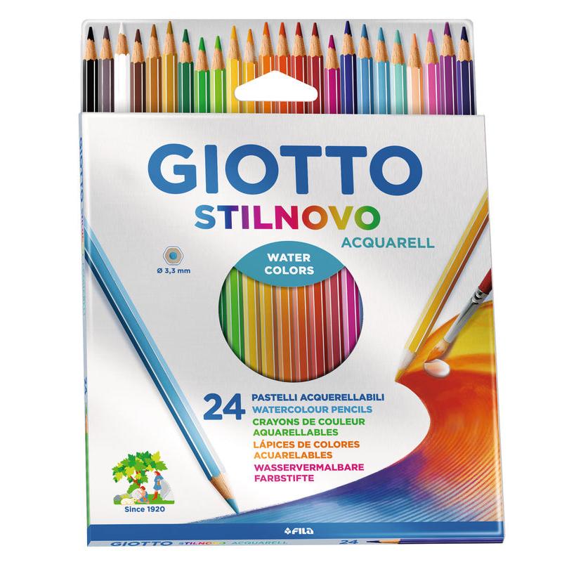 Lápis de Cor Aquarell Stilnovo 24 Unidades Giotto