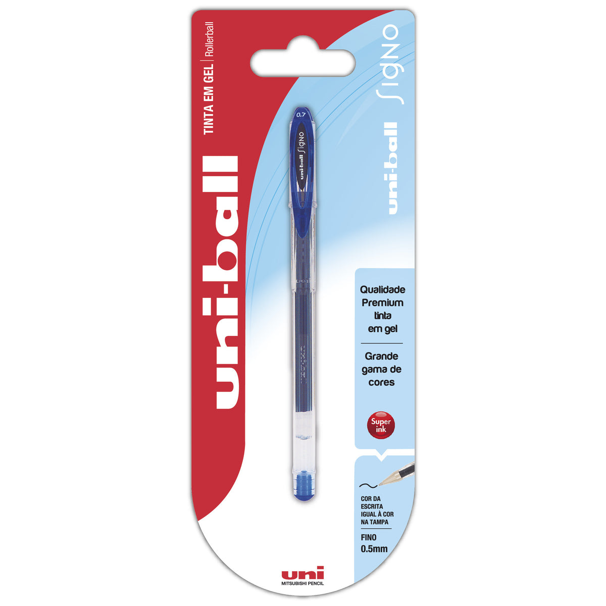 Esferográfica Signo Roller Gel Azul Uni-ball