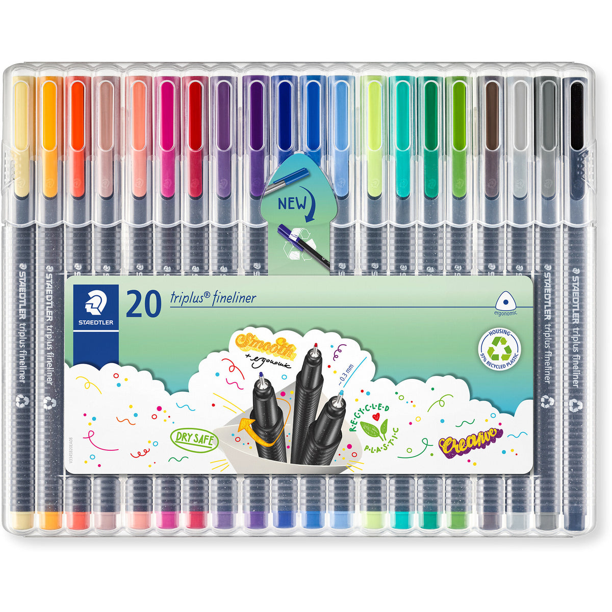 Marcadores Triplus Fineliner 0.3mm 20 Unidades Staedtler