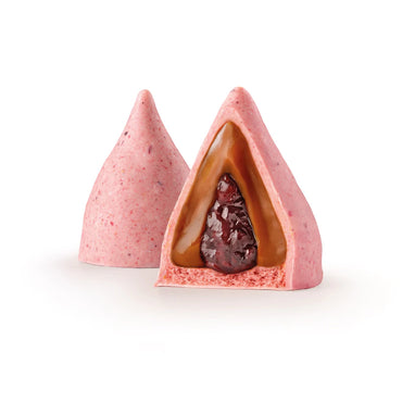 Lucciano’s Belgian White Chocolate Conitos with Dulce de Leche & Red Berry Heart | 6 Units 270g
