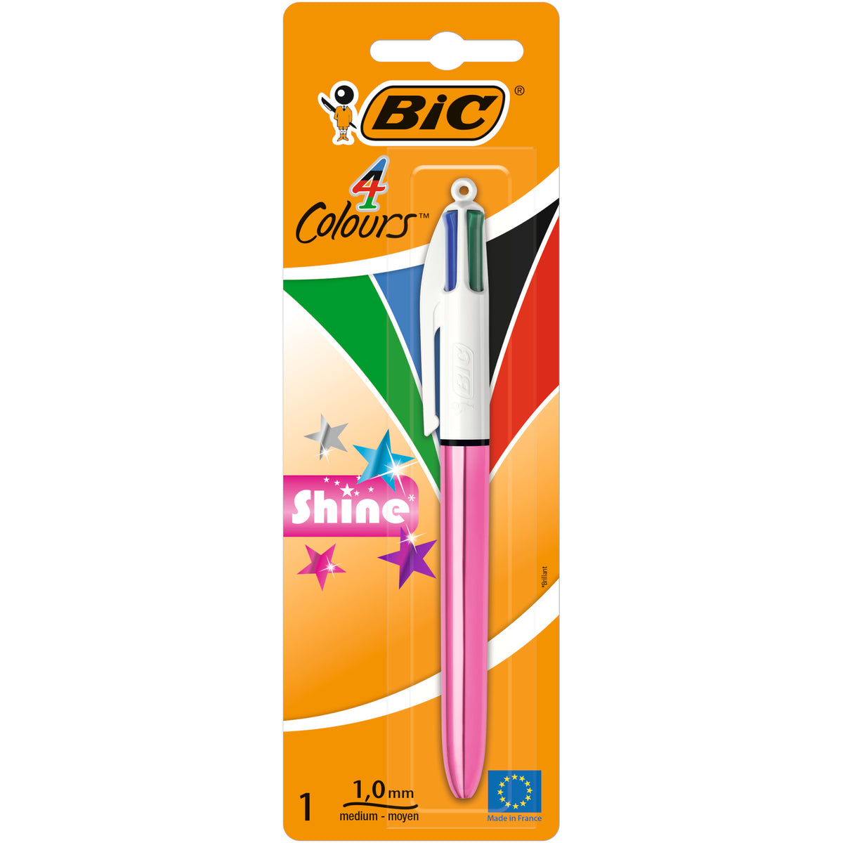 Esferográfica 4 Colours Shine Bic