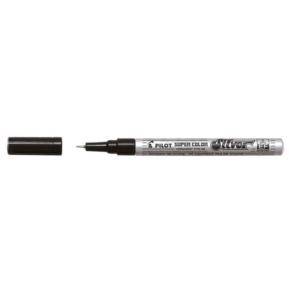 Marcador Super Color EF Prateado Extra Fino Pilot