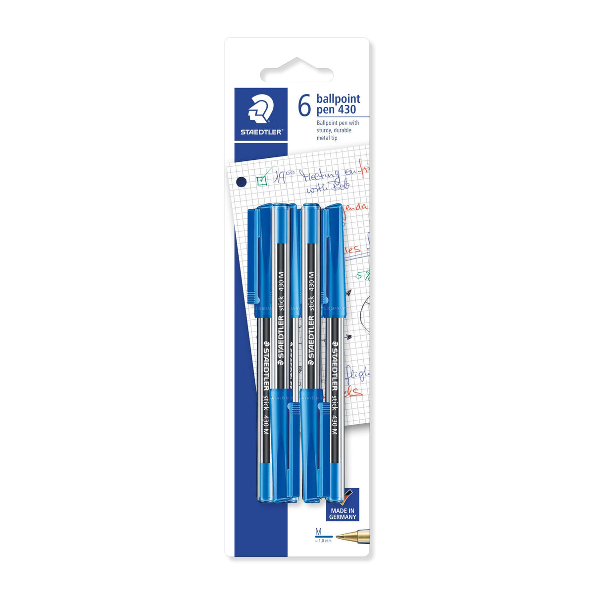 Esferográfica Stick 430 Azul 6 Unidades Staedtler