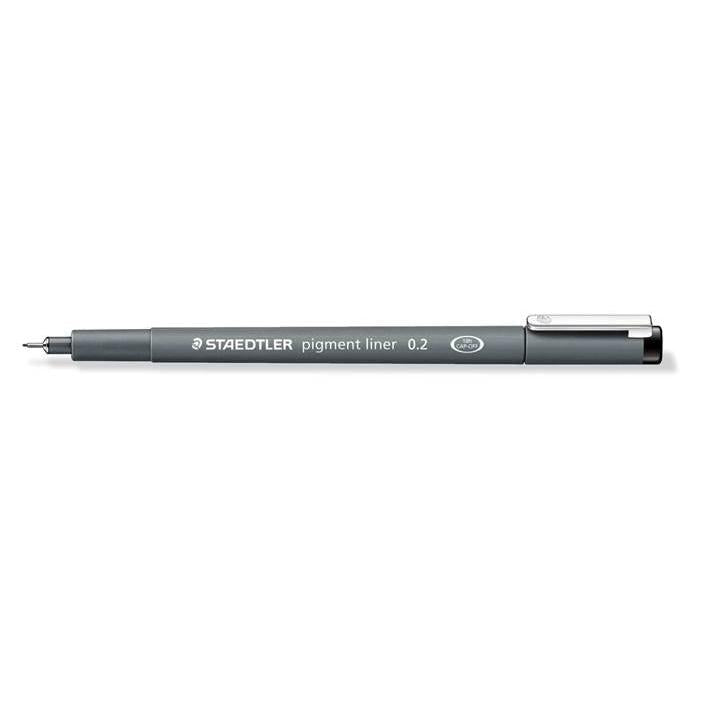 Marcador Pigment Liner 0.2mm Preto Staedtler