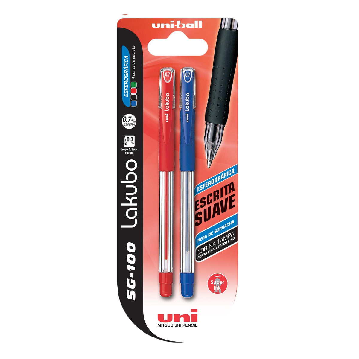 Esferográfica Lakubo SG-100 2 Unidades Uni-ball