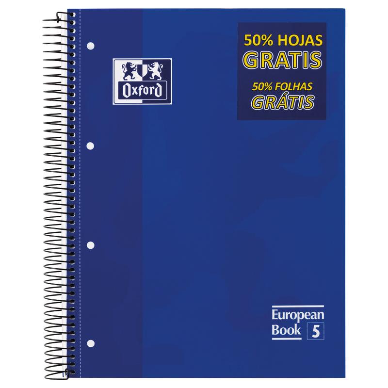 Caderno Espiral EuropeanBook 5 A4 Pautado (várias opções) Oxford