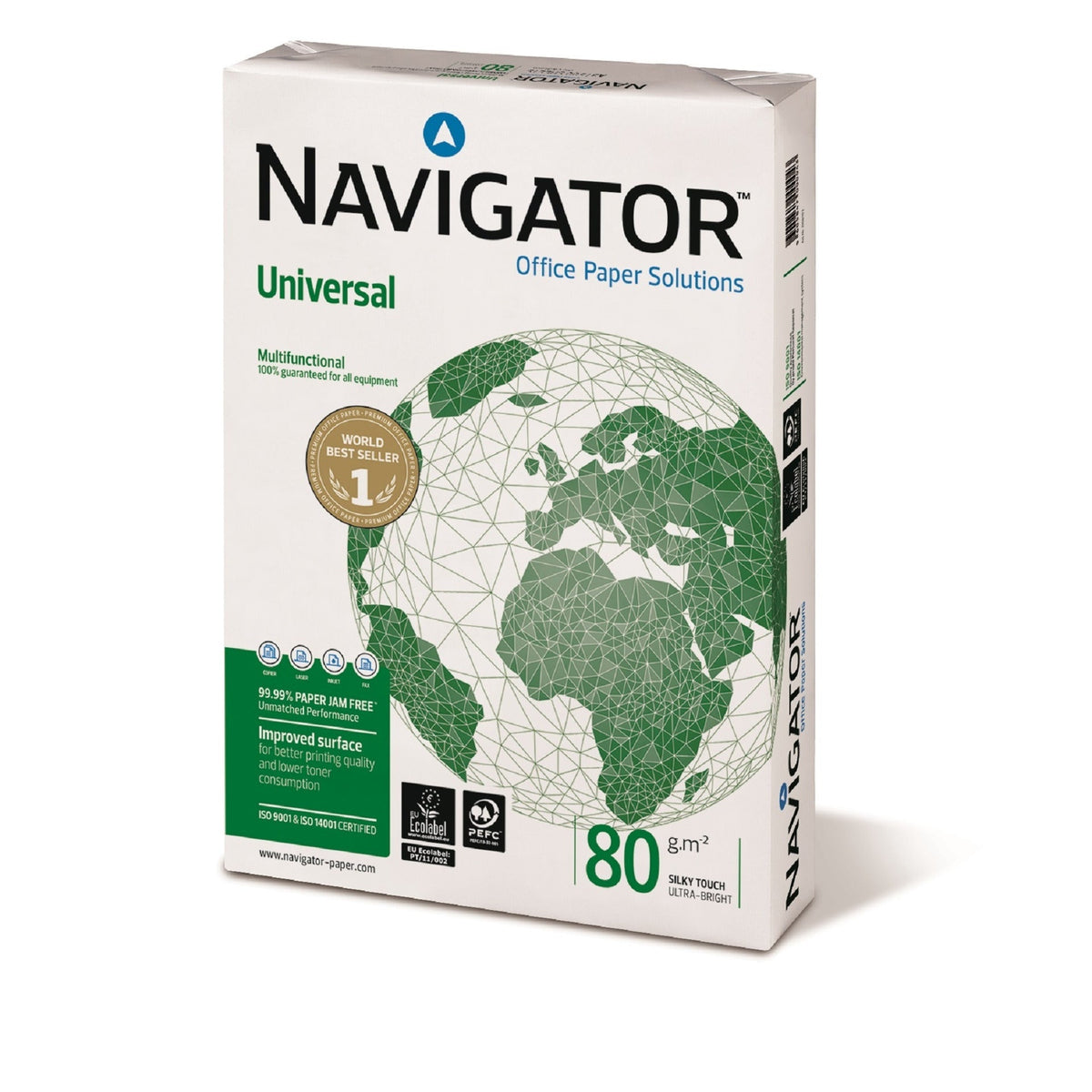 Caixa 5 Resmas Papel de Impressao A3 80gr 500 folhas Navigator