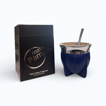 Mate Pampa Uruguayo Camionero Thermal Mate Cup with Bombilla (Stainless Steel Straw)