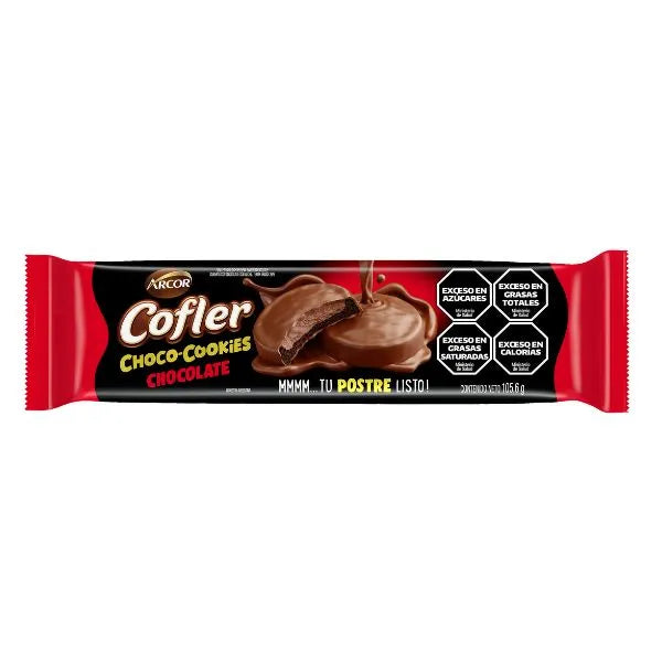 Cofler Choco Cookies – Chocolate-Coated Cookies Filled with Chocolate Cream 106g /3.9oz