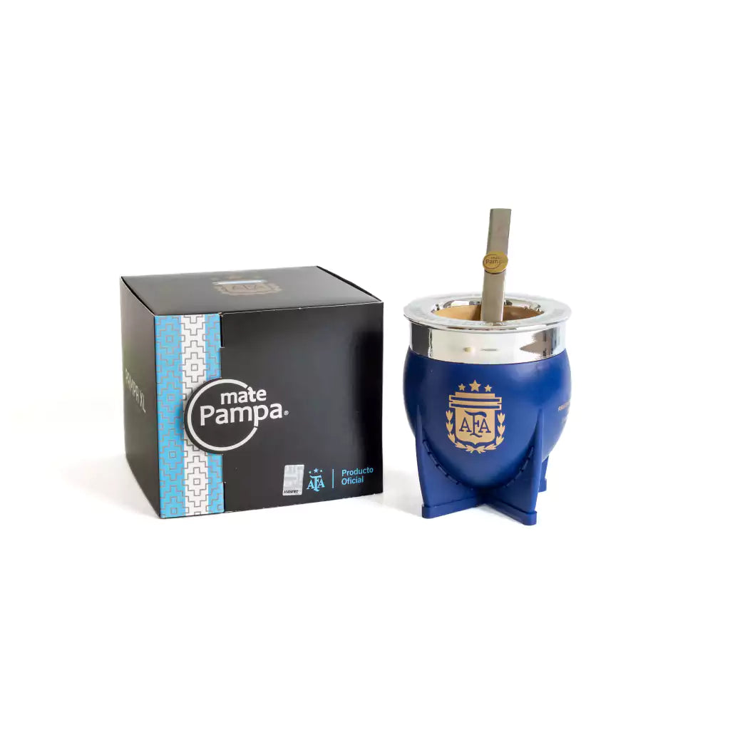 Argentina World Cup Champions Mate Set with Bombilla