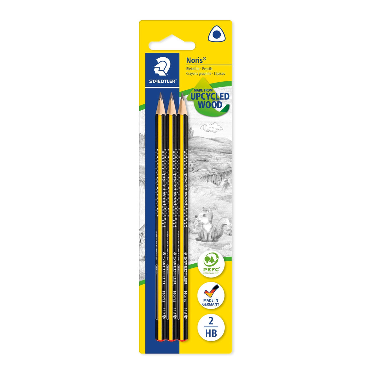 Lápis Grafite Noris HB Hexagonal 3 Unidades Staedtler