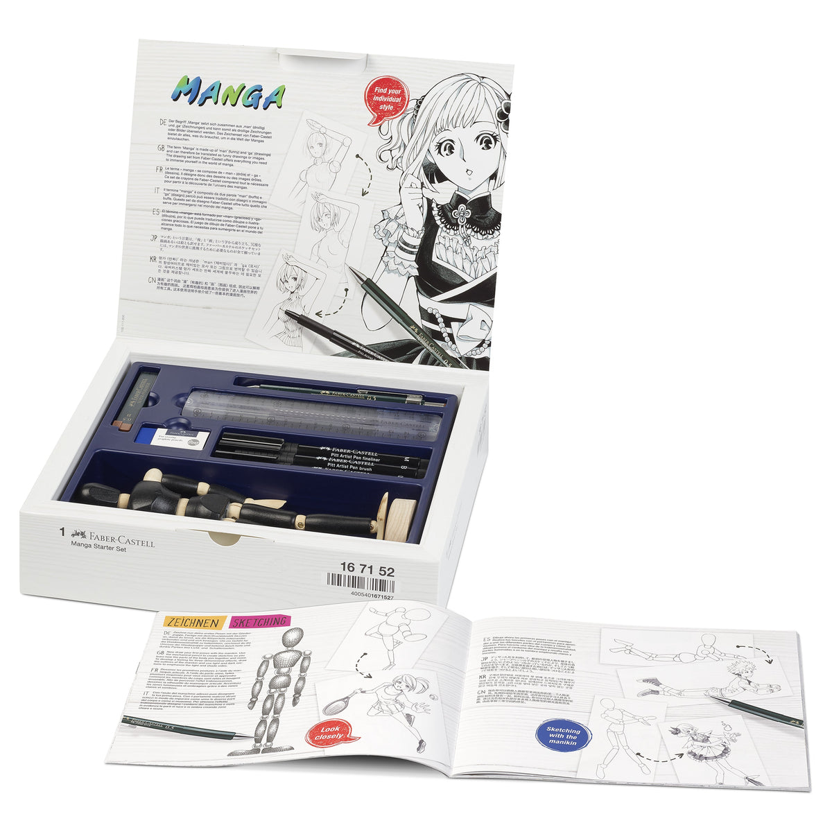 Pack Desenho Iniciação Pitt Manga Faber-Castell