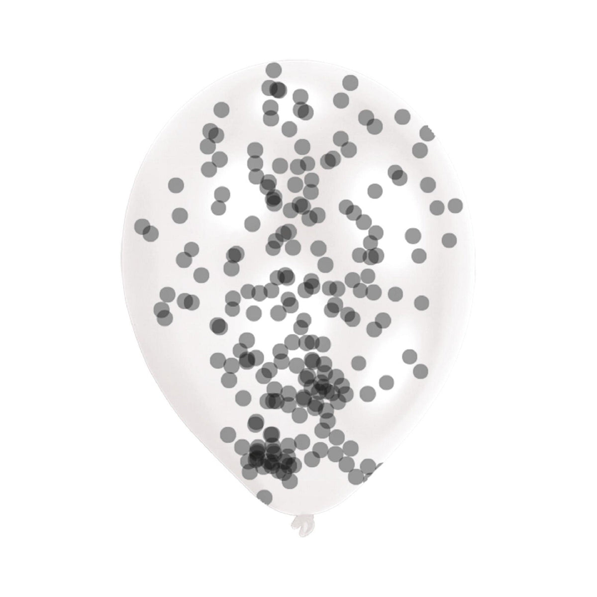Balão com Confetti Prateado 10 Unidades
