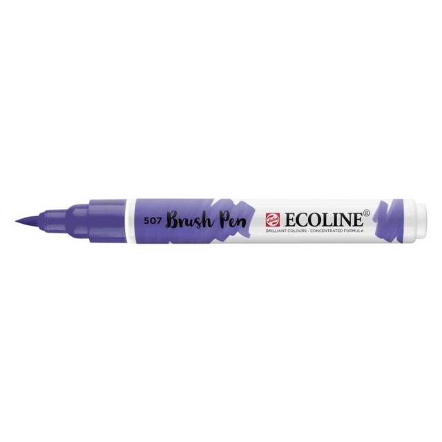 Marcador Ecoline Ponta Pincel Mar Violeta