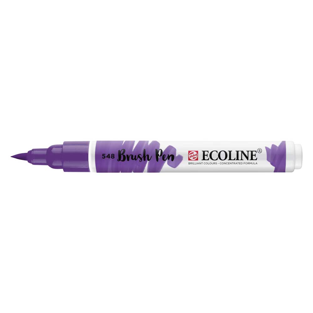Marcador Ecoline Ponta Pincel Violeta Azulado