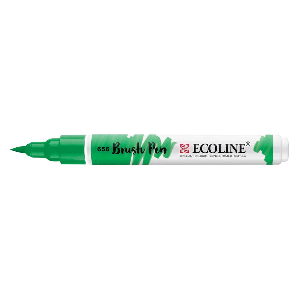 Marcador Ecoline Ponta Pincel Verde Bosque
