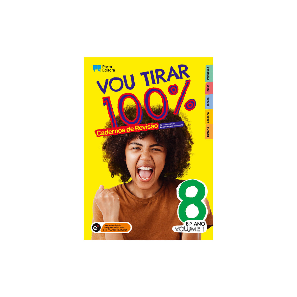 Vou Tirar 100% - 8.º Ano - Volume 1   Cadernos de Revisão