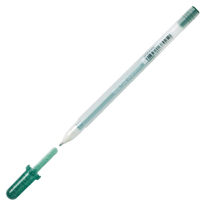 Caneta Gelly Roll Cor Metalica Verde Escuro Sakura