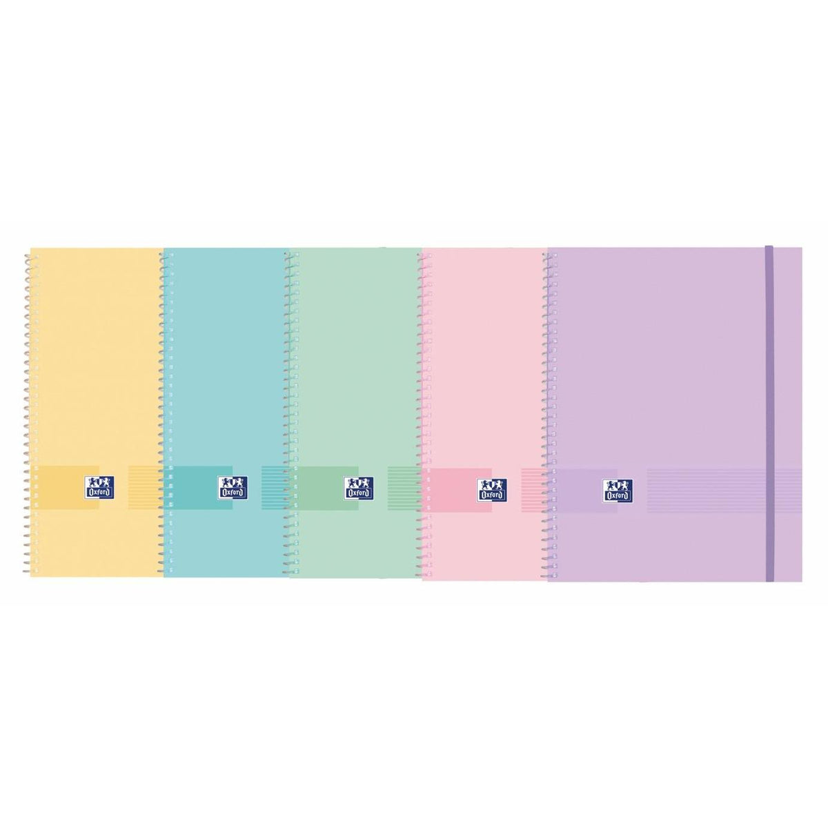 Portefólio Espiral A4 com 20 Bolsas Live & Go Pastel (várias opções) Oxford