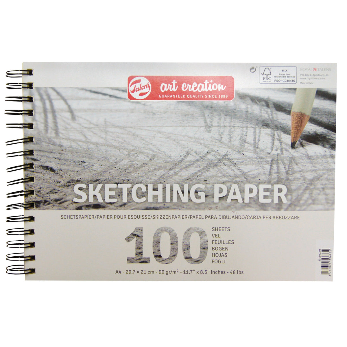 Caderno de Desenho Espiral A4 90g Talens