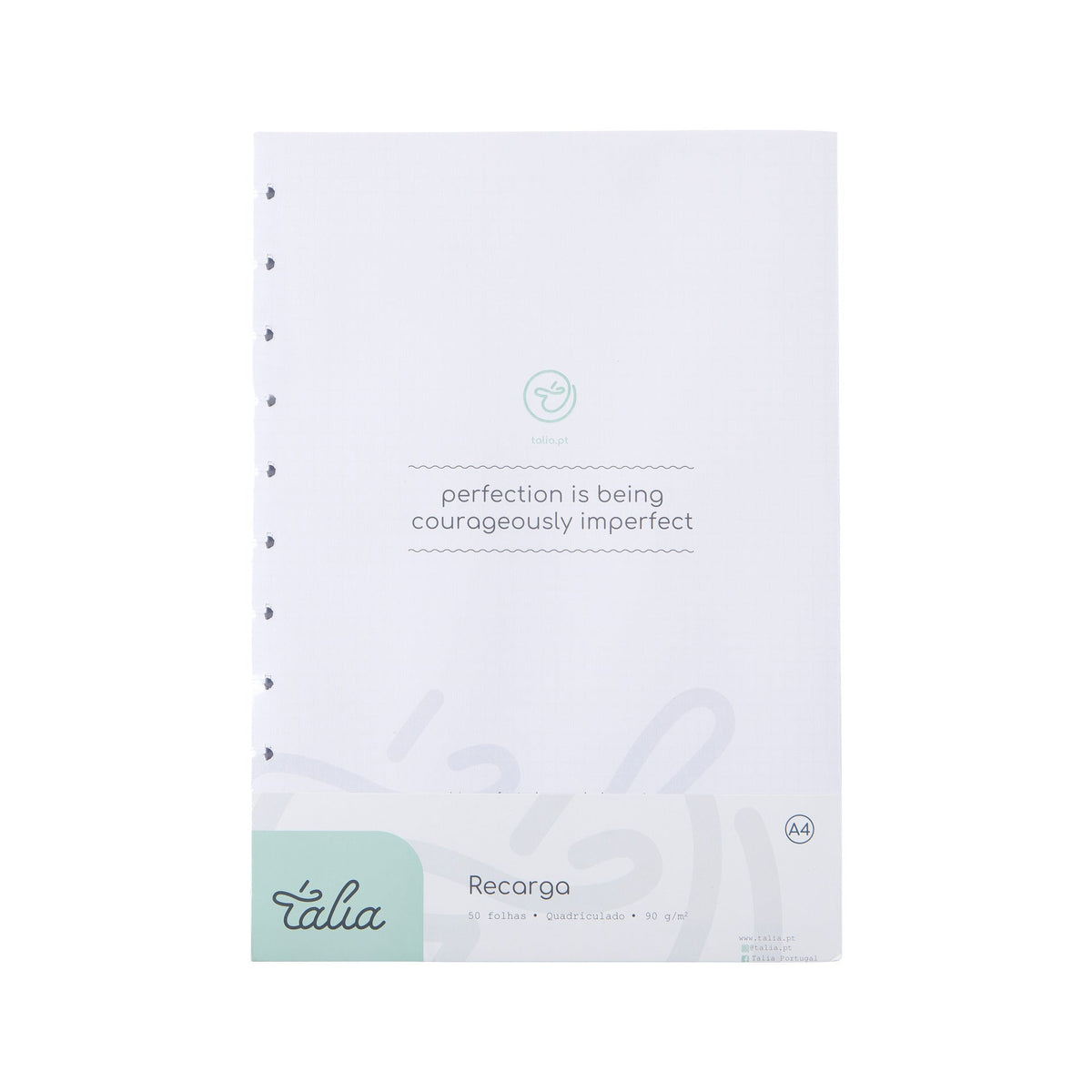Recarga Papel para Caderno Smart A4 Quadriculado  90gr Talia