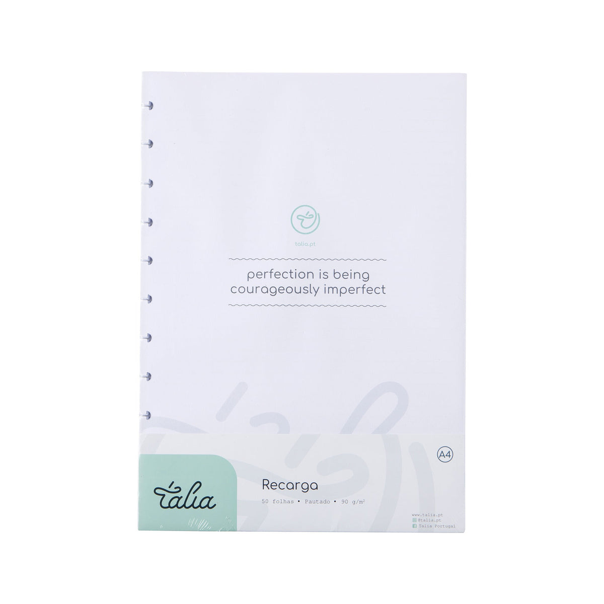 Recarga Papel para Caderno Smart A4 Pautado 90gr Talia