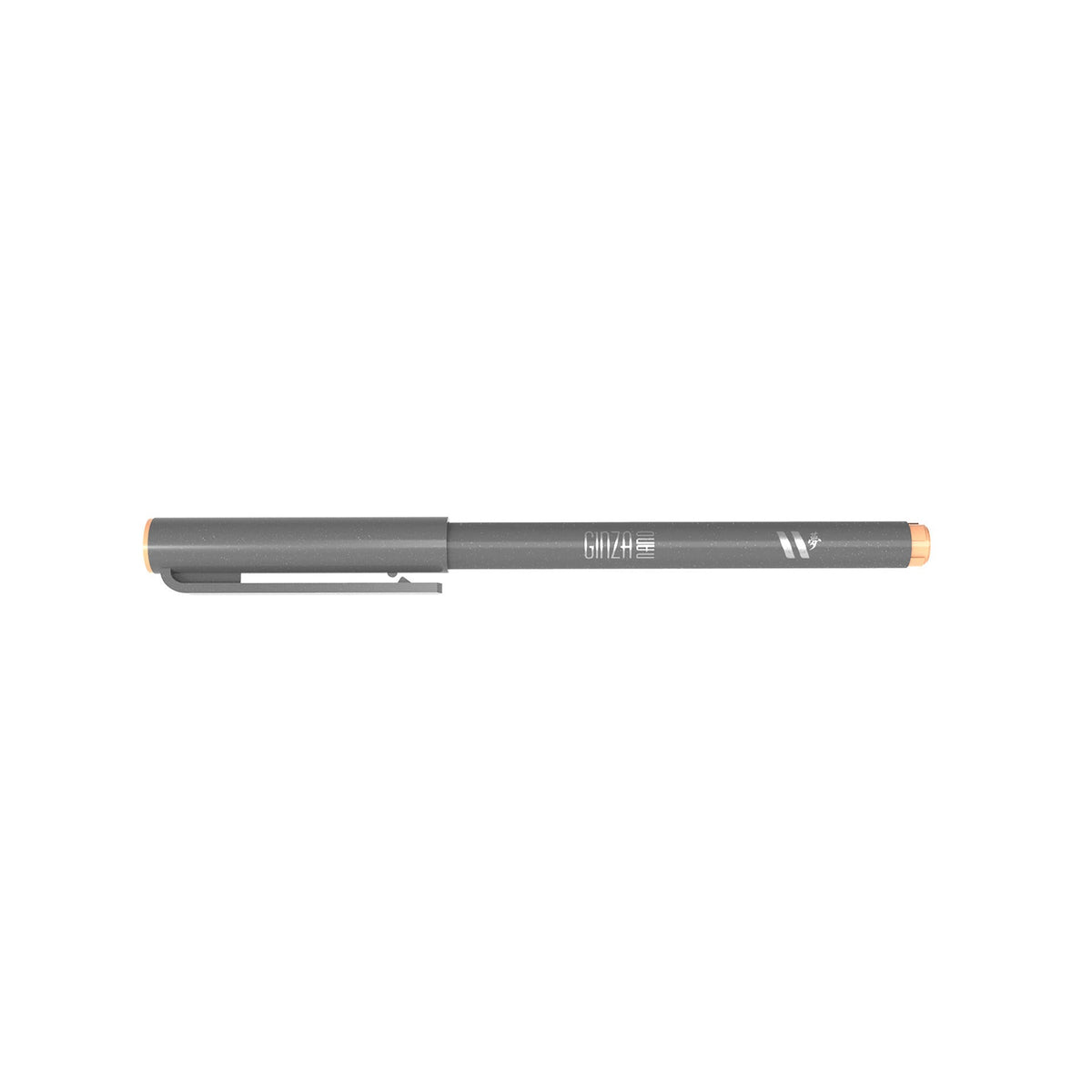 Marcador Ginza Nano Brush Pen Laranja Pastel Newpen