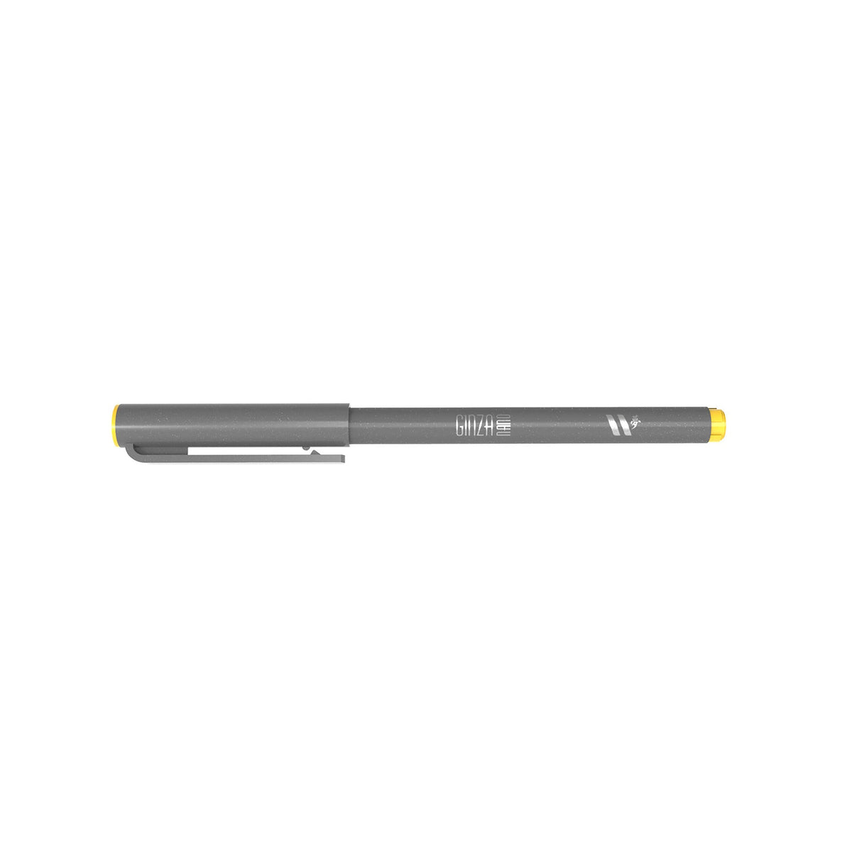 Marcador Ginza Nano Brush Pen Amarelo Girassol Newpen