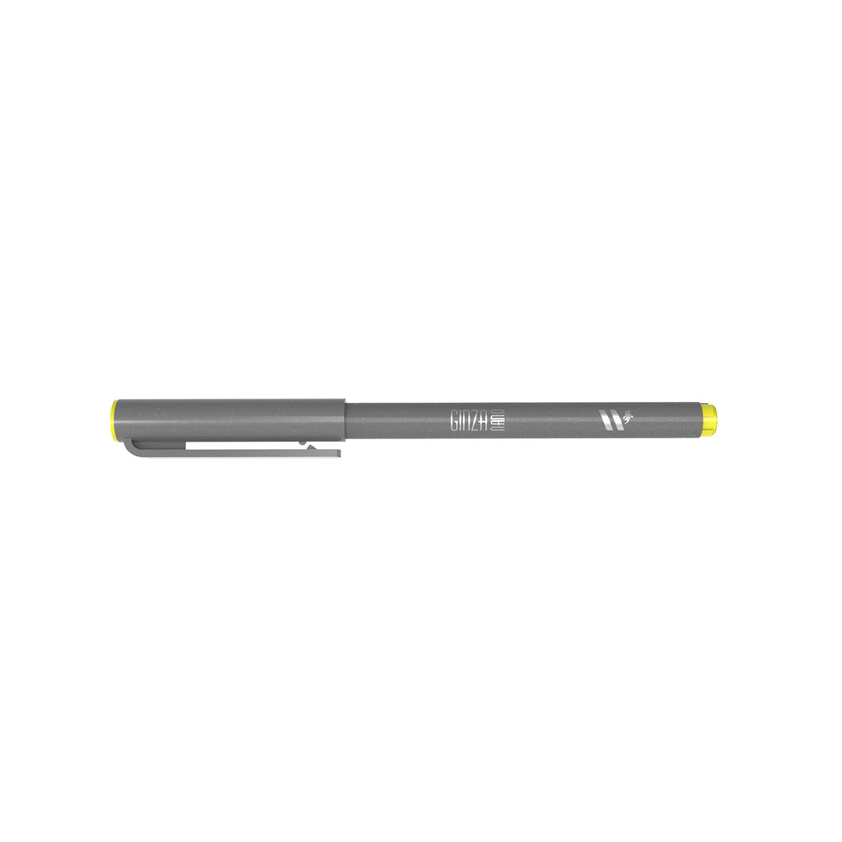 Marcador Ginza Nano Brush Pen Amarelo Newpen