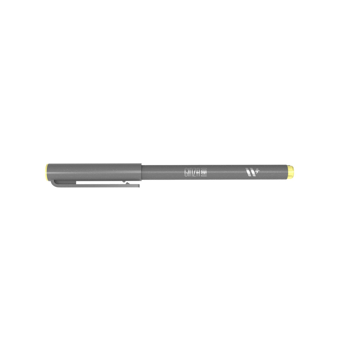 Marcador Ginza Nano Brush Pen Amarelo Pastel Newpen