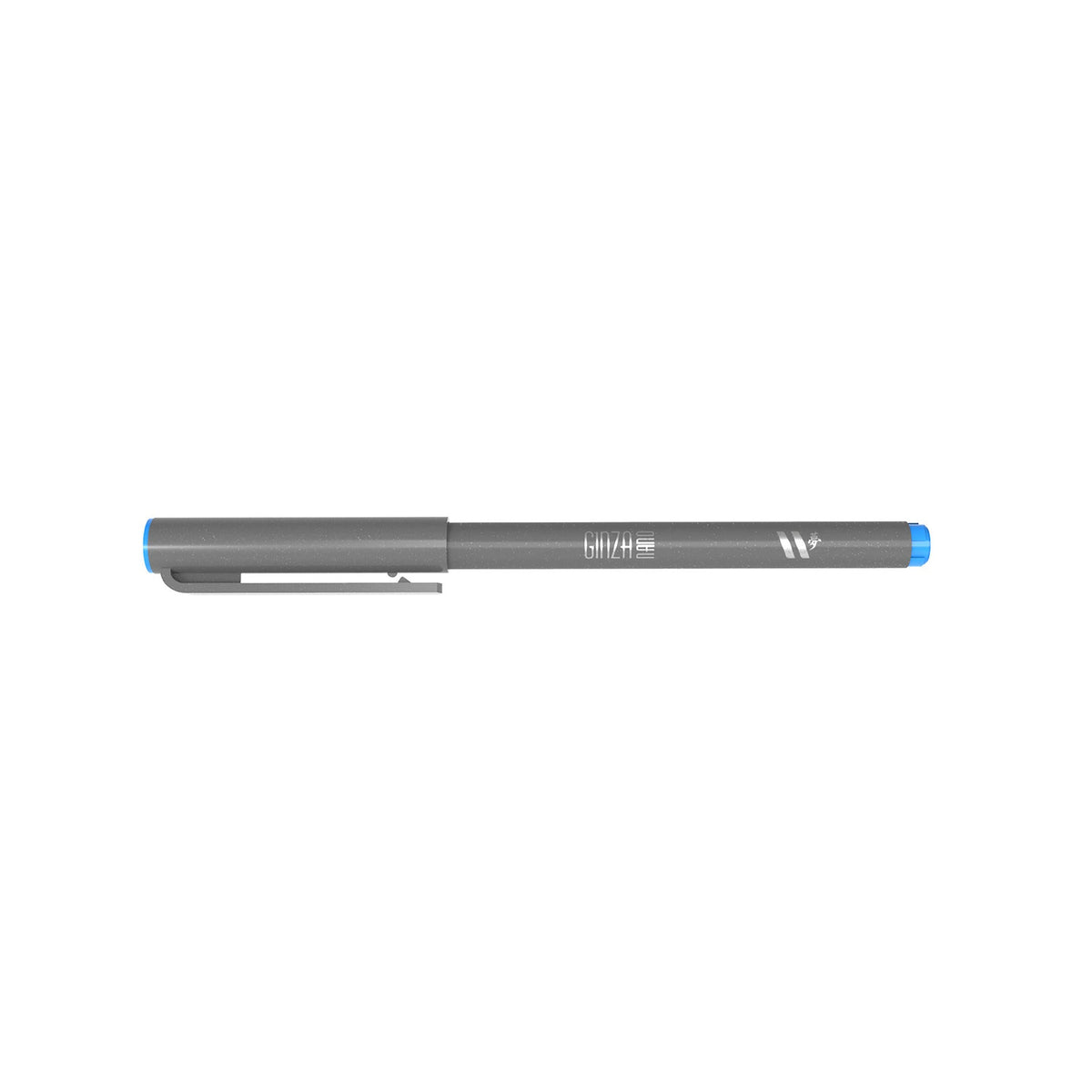 Marcador Ginza Nano Brush Pen Azul Eletric Newpen