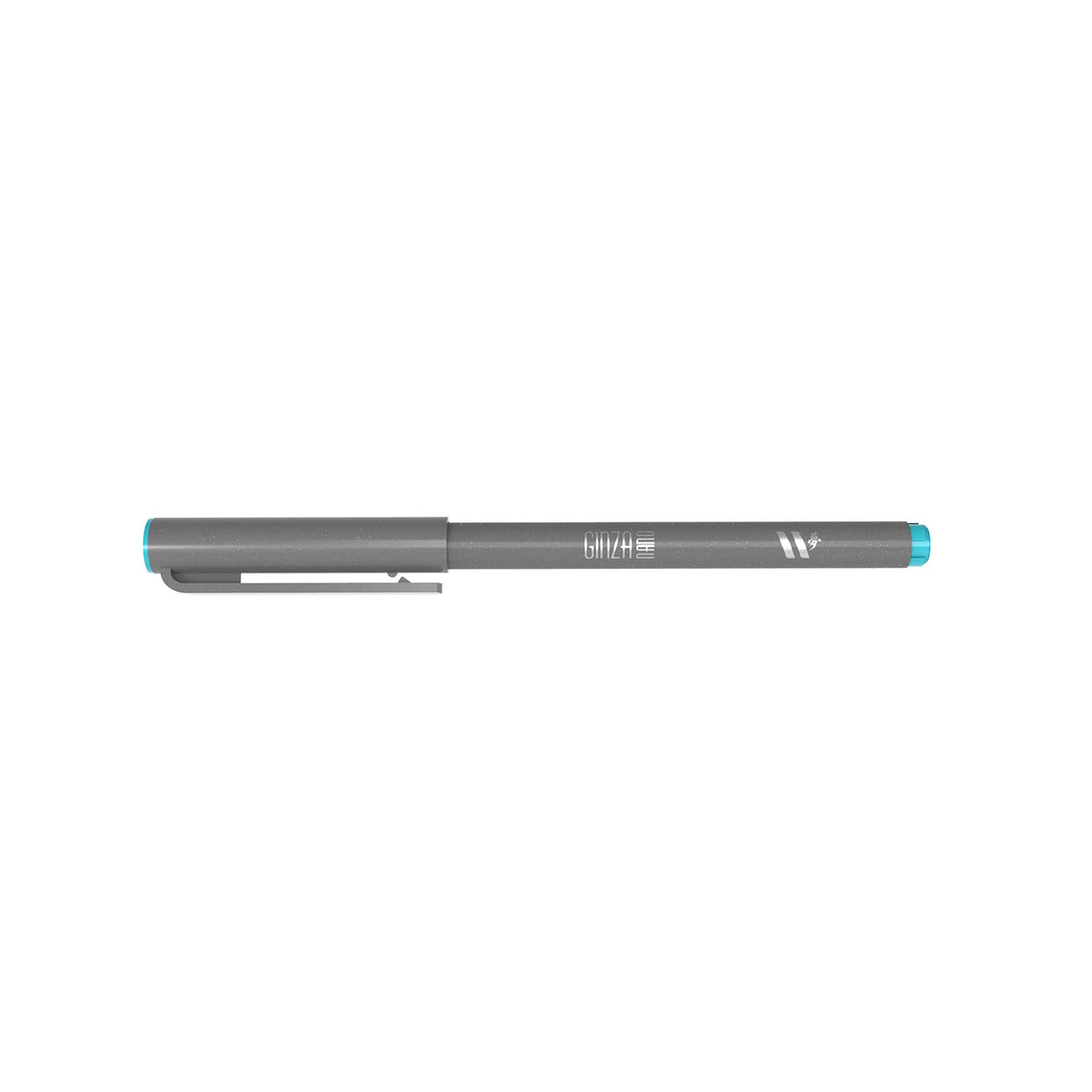 Marcador Ginza Nano Brush Pen Azul Gelo Newpen