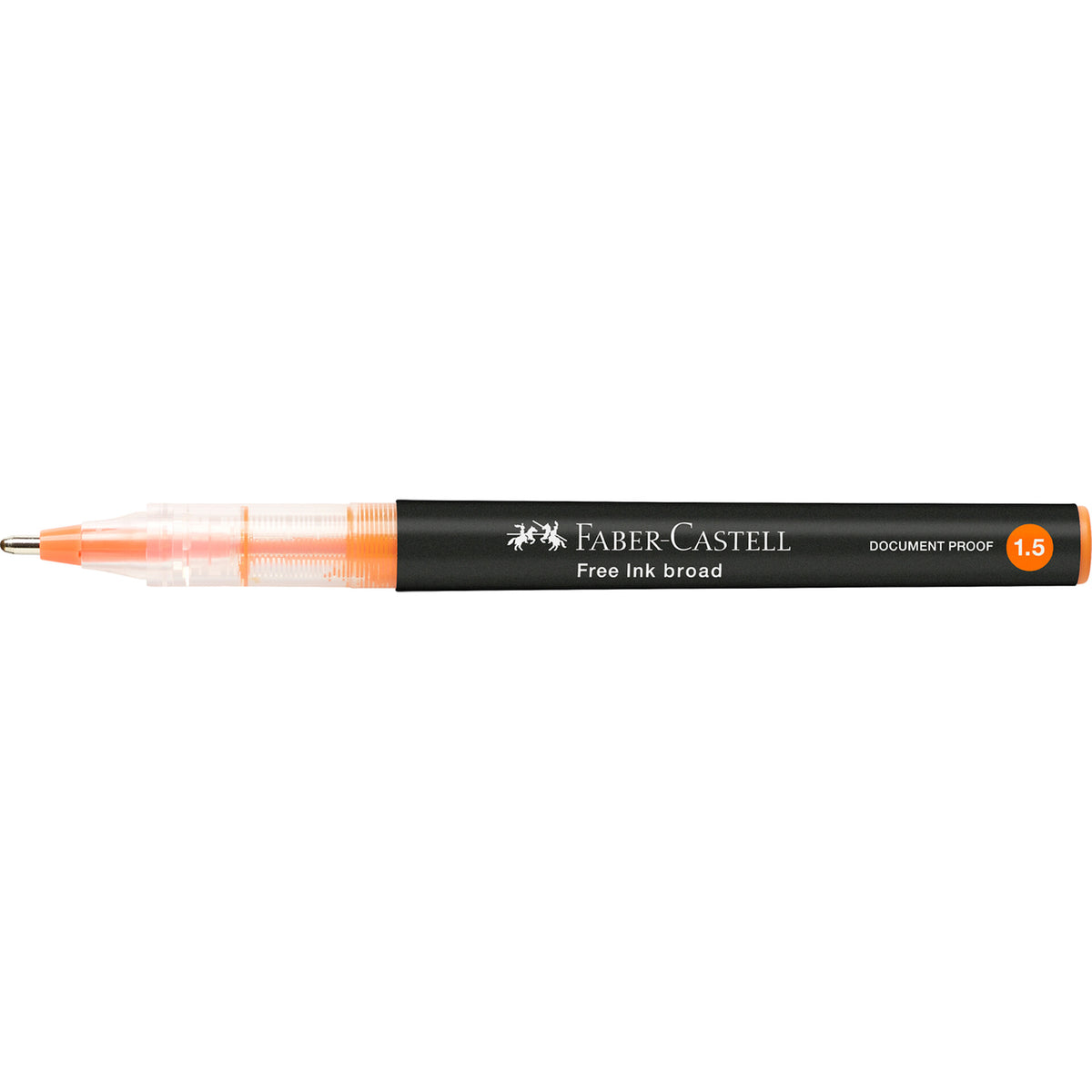 Caneta Roller Free Ink 1.5 Laranja Faber-Castell