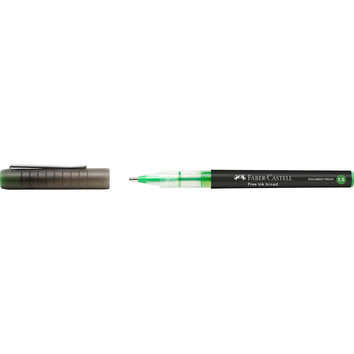 Caneta Roller Free Ink 1.5 Verde Claro Faber-Castell