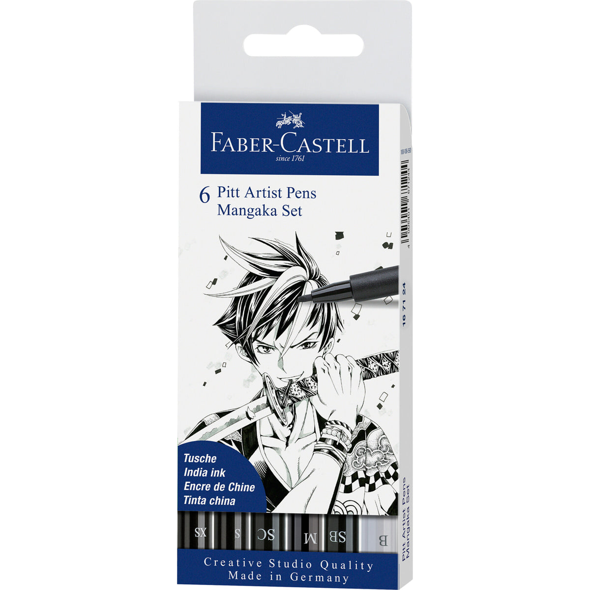 Marcador Pitt Artist Mangaka 6 Unidades Faber-Castell
