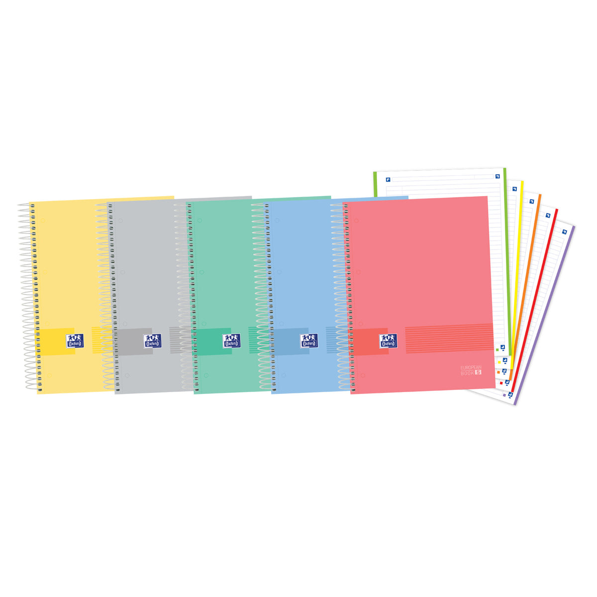Caderno Espiral A4 Pautado Pastel (várias opções) Oxford