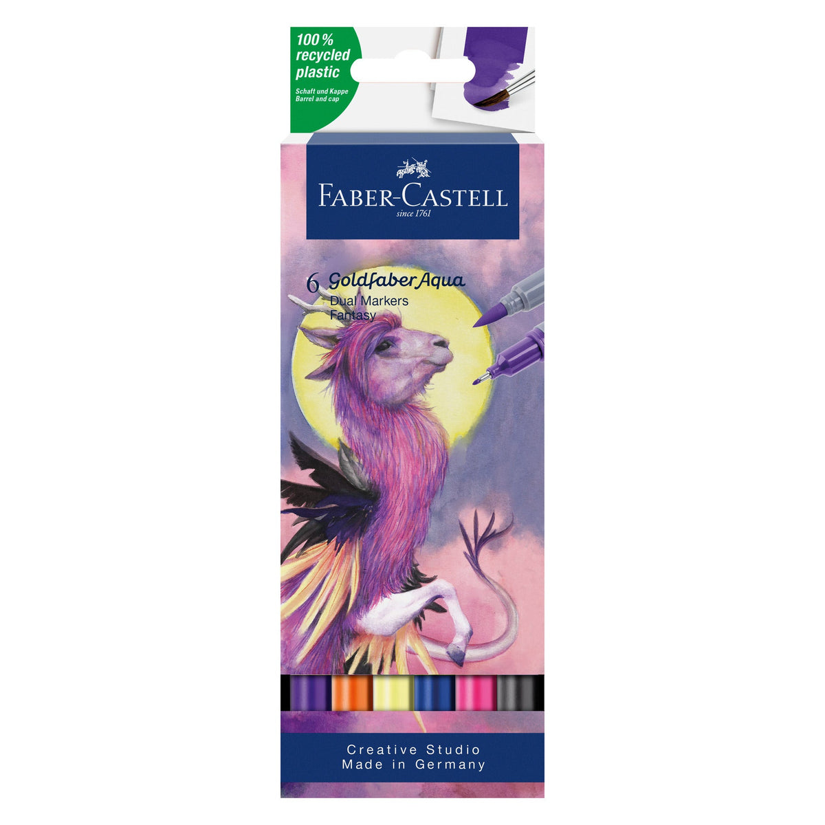 Marcador Colorir Duplo Goldfaber Aqua Fantasy 6 Unidades Faber-Castell