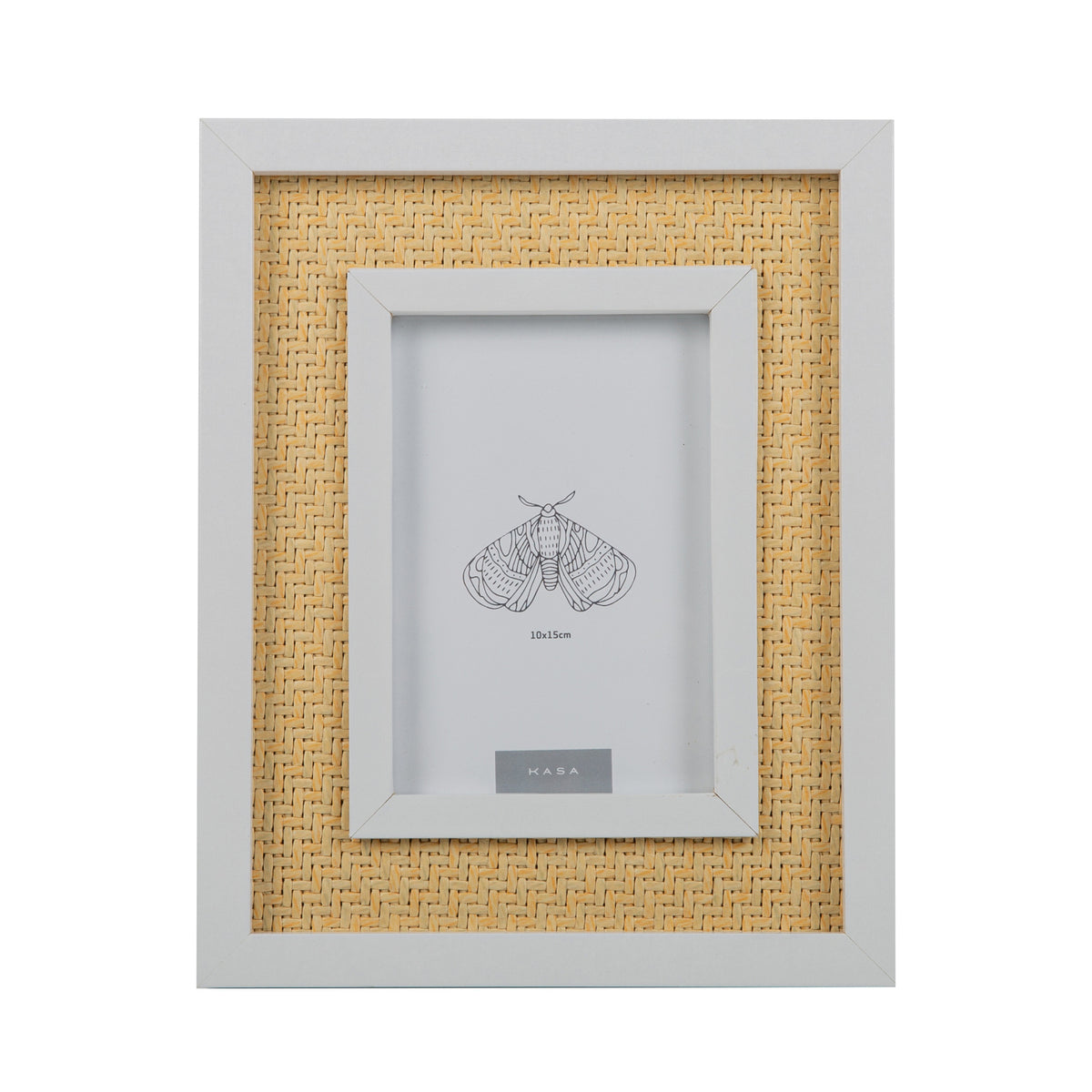 Moldura 10 x 15cm com Rebordo Branco