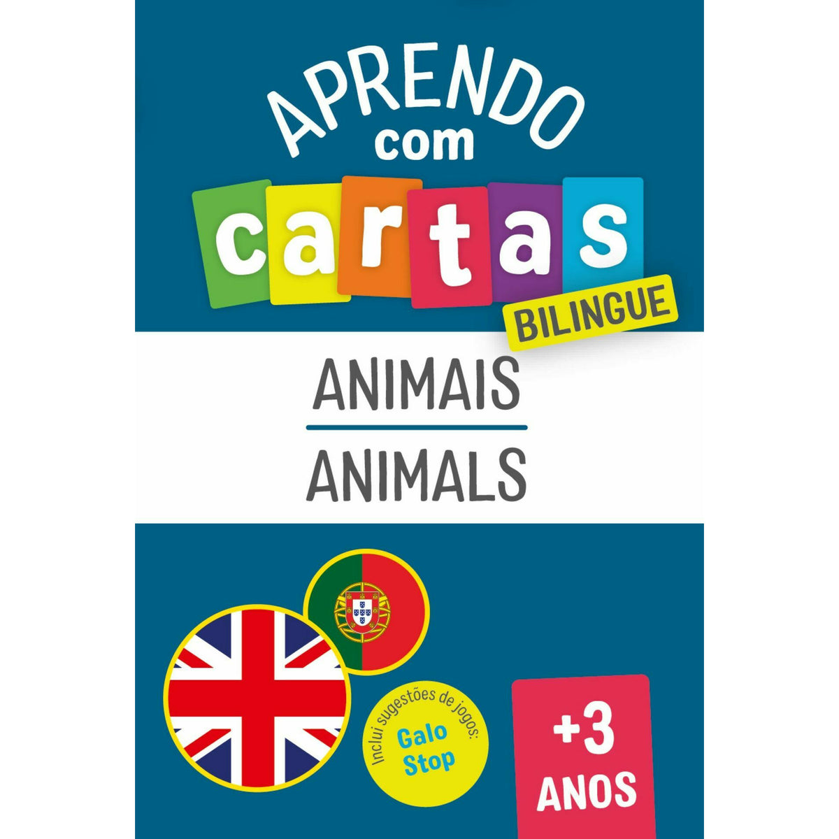 Aprendo com Cartas - Animais - Bilingue